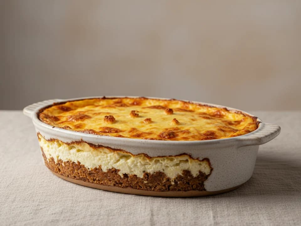 Запеканка с творожной намазкой и сыром