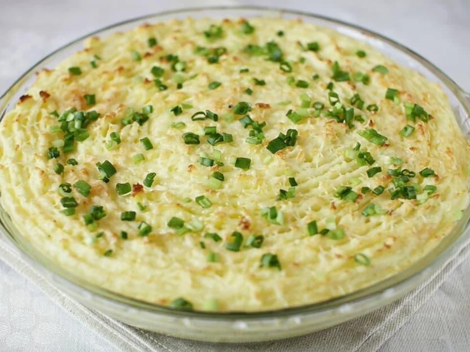 Картофельное пюре со сливками и сыром