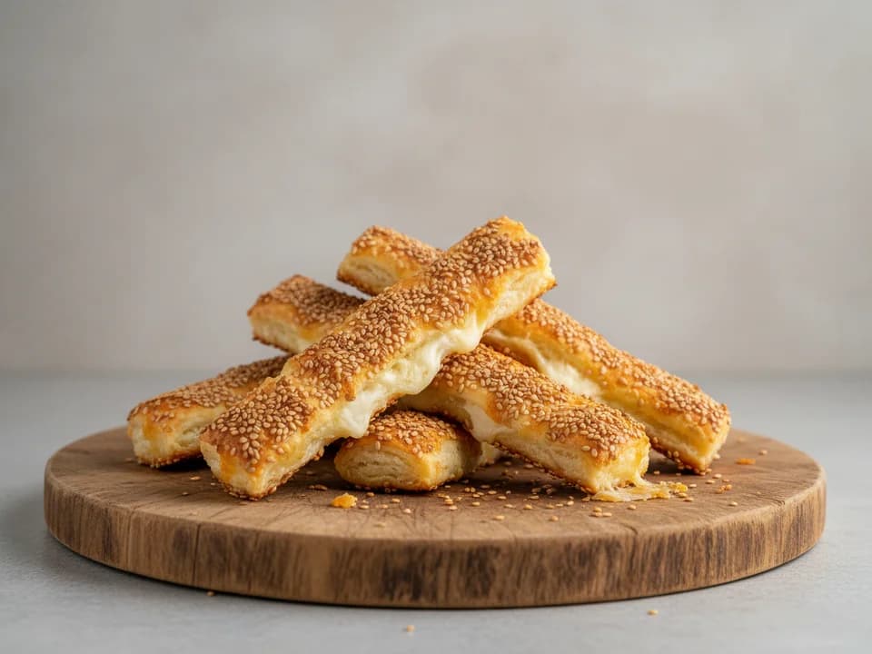 Сырные палочки с кунжутом